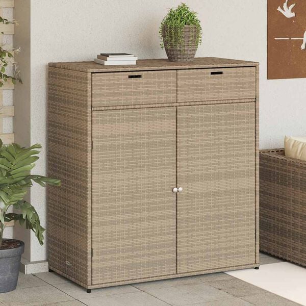 Polyrattan Storage Cabinet