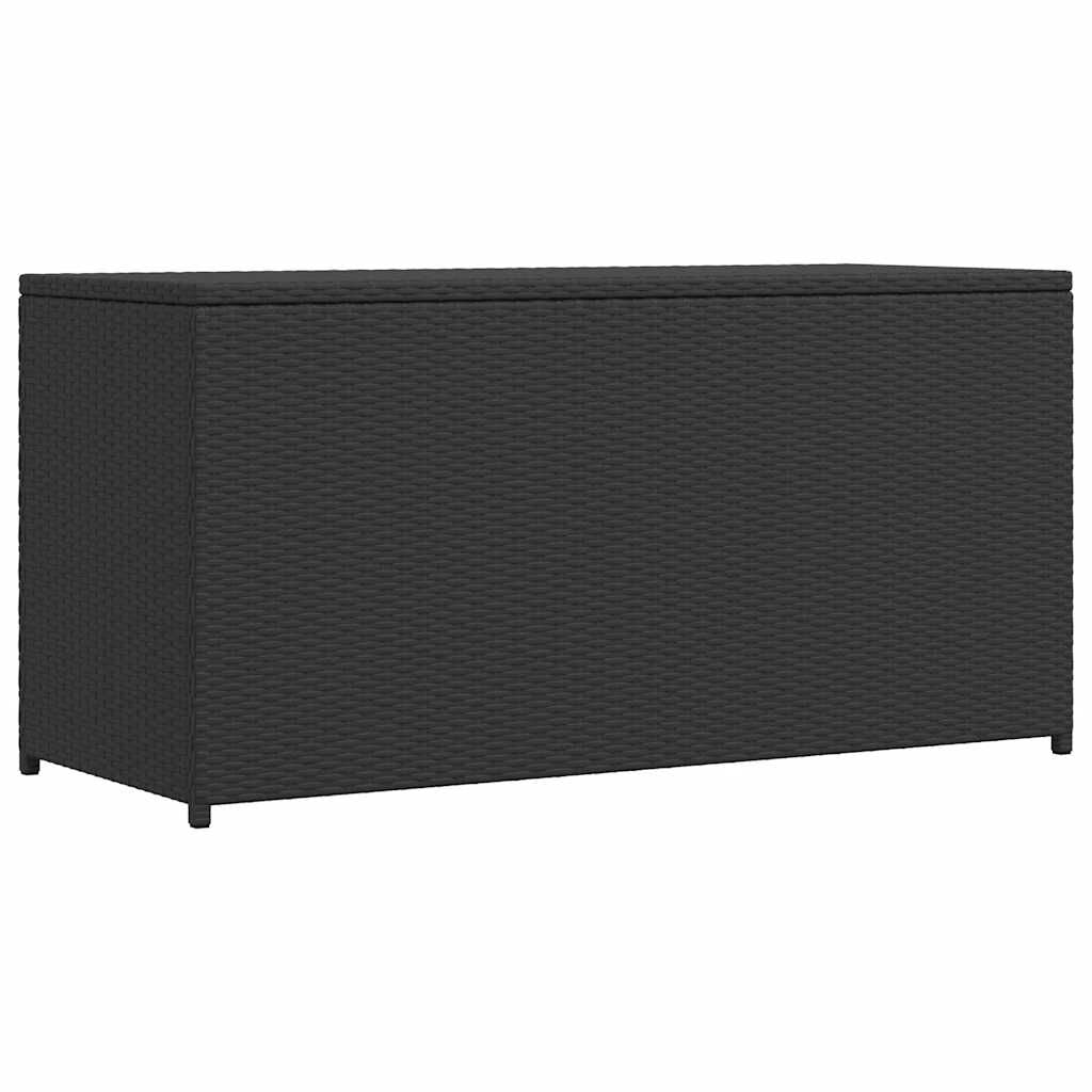 Garten-Auflagenbox Schwarz 120X50X60 Cm Poly Rattan