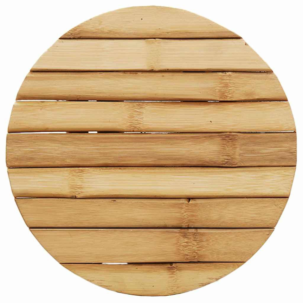 Hocker Bambus Natur 30 X 30 X 36 Cm Bambus