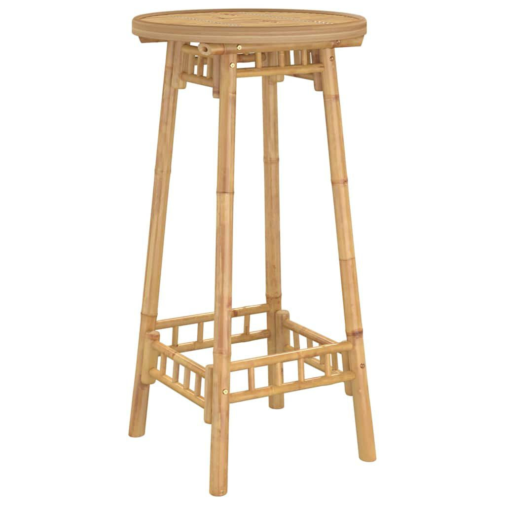 Garten-Bartisch Rund Ø55X100 Cm Bambus