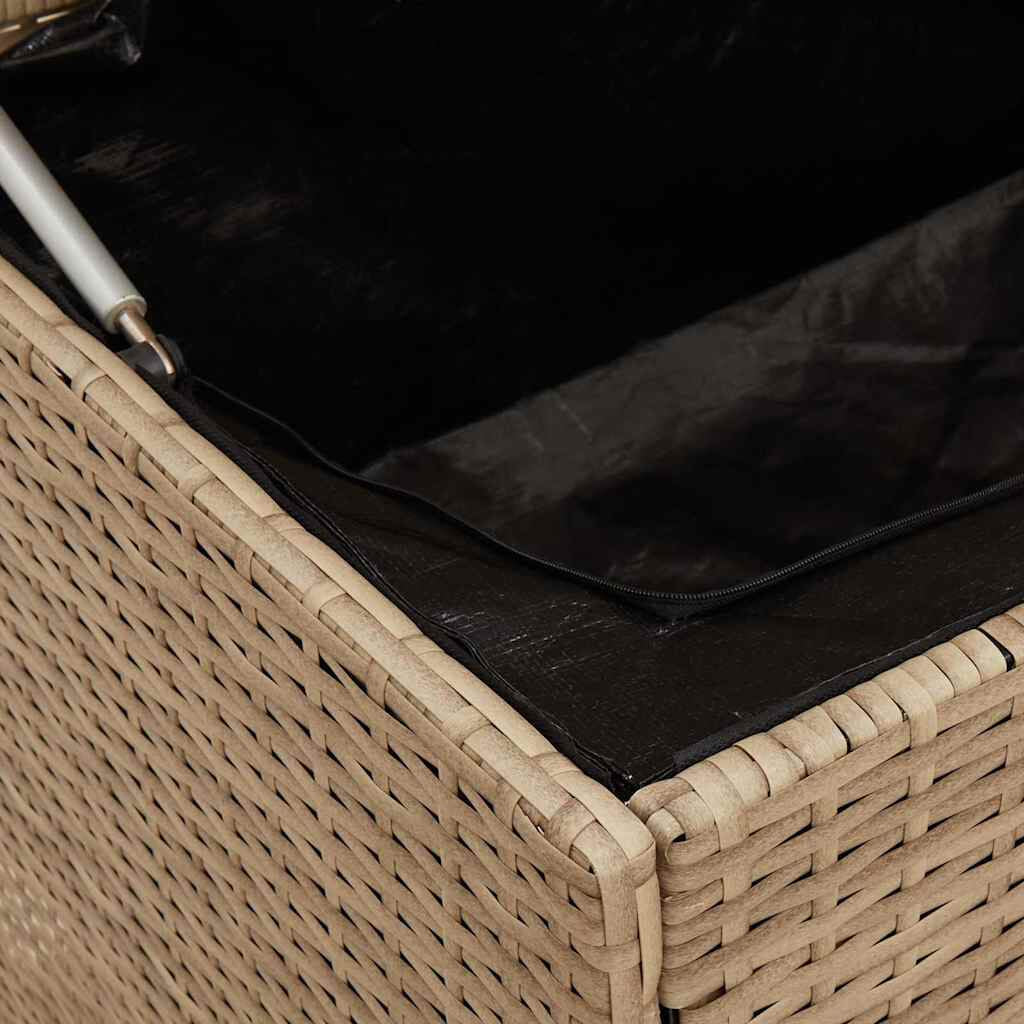 Outdoor-Kissenbox Beige 100X55X55,5 Cm Poly Rattan