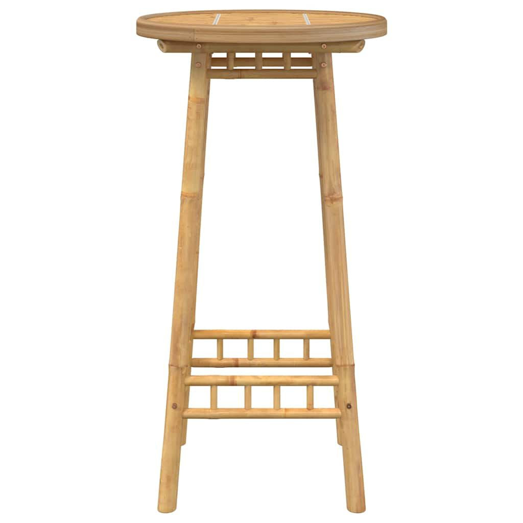 Garten-Bartisch Rund Ø55X100 Cm Bambus